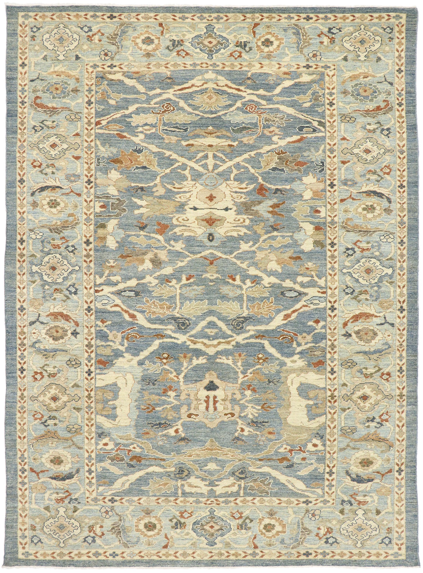 9 x 12 Turkish Blue Sultanabad Rug 60900