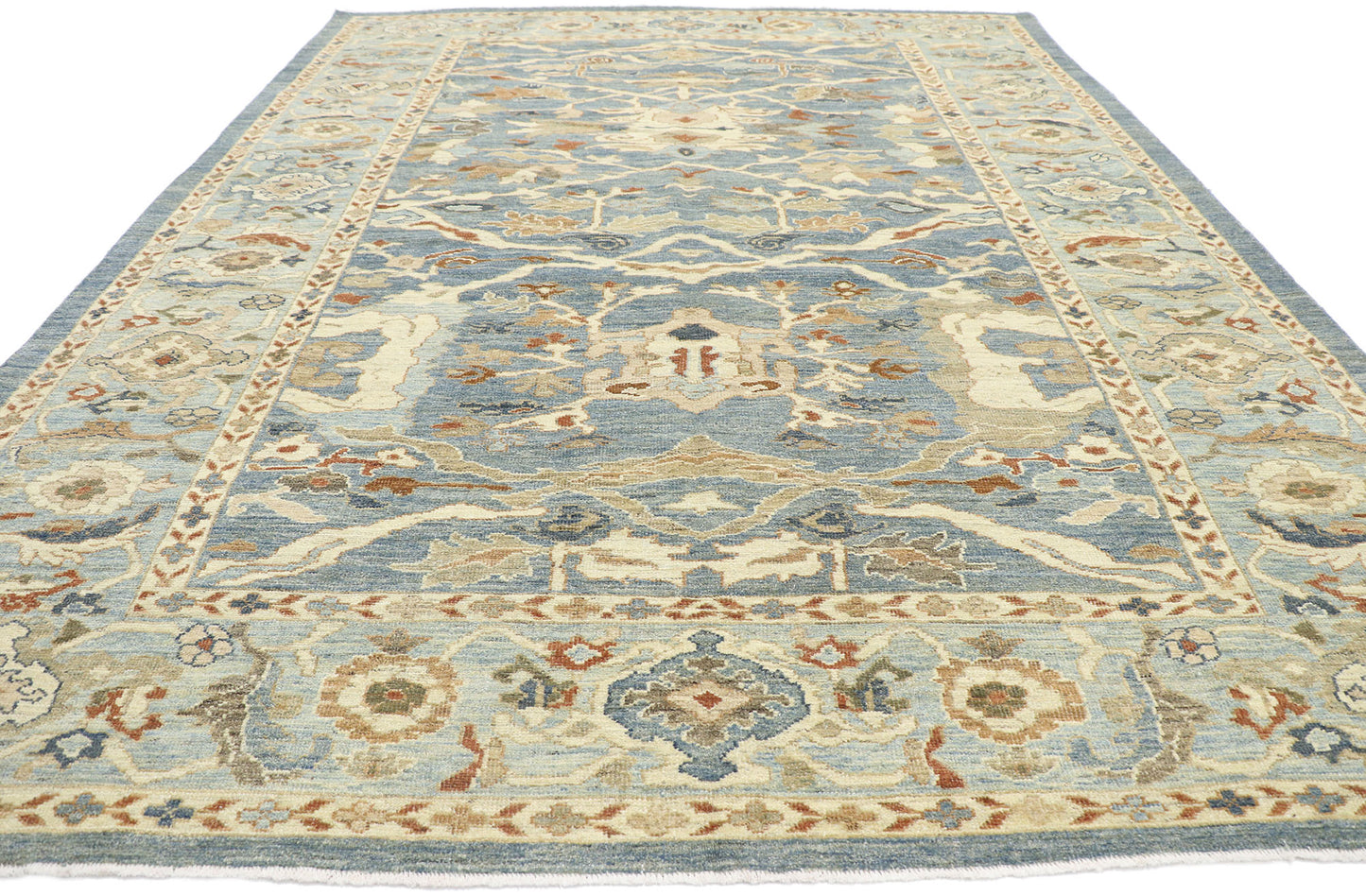 9 x 12 Turkish Blue Sultanabad Rug 60900