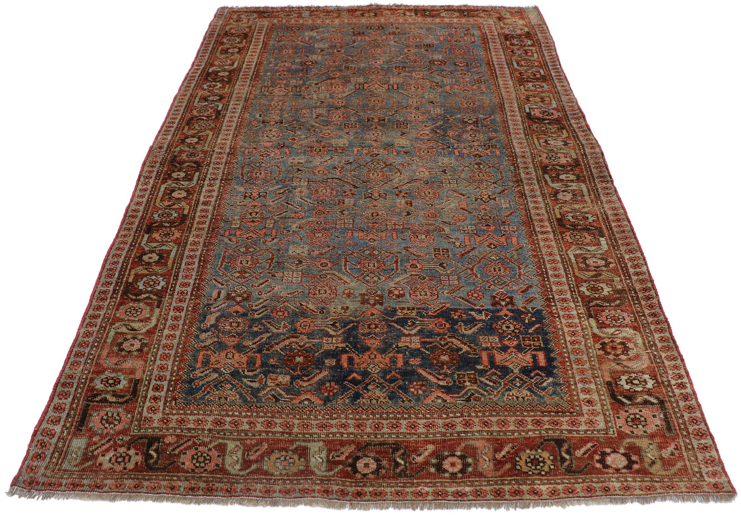 4 x 7 Antique Persian Bijar Rug 60926