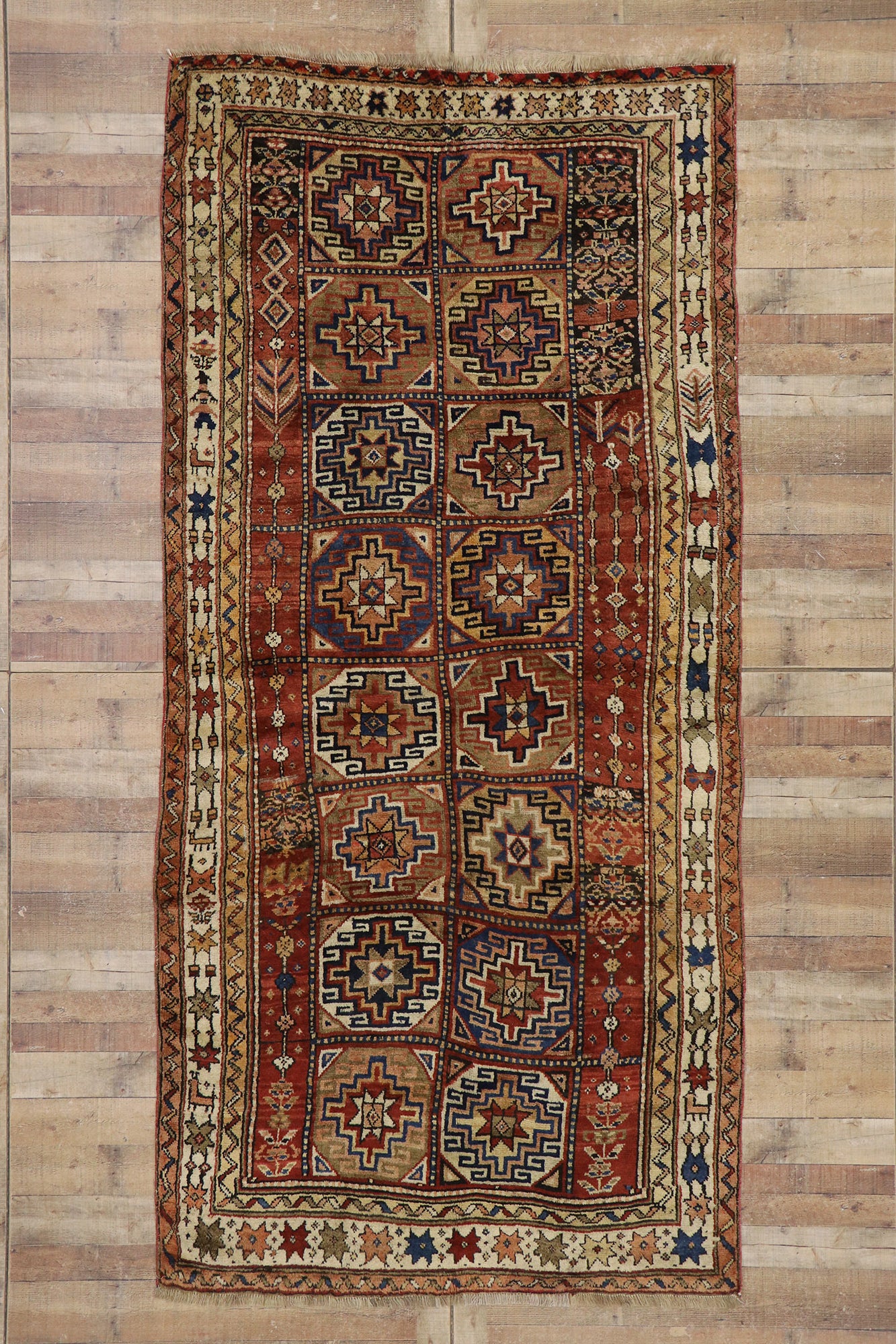 5 x 11 Antique Caucasian Azerbaijan Rug 60927