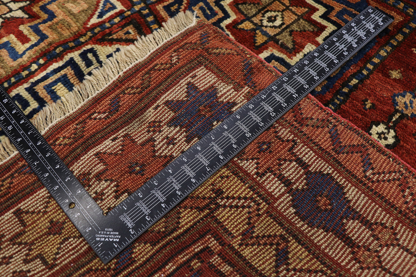 5 x 11 Antique Caucasian Azerbaijan Rug 60927