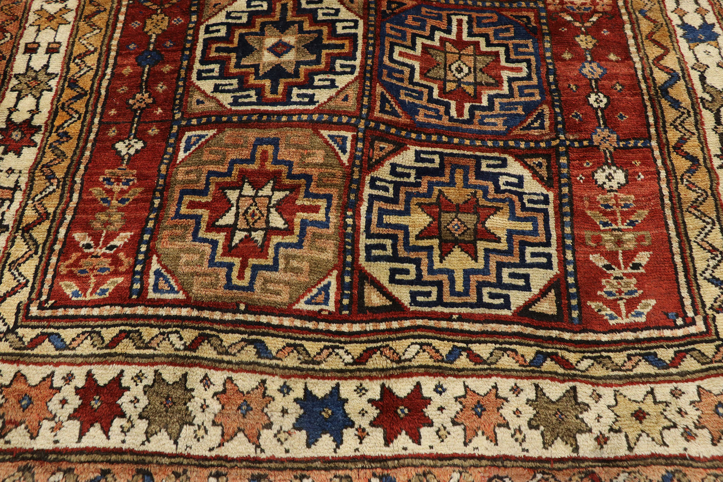 5 x 11 Antique Caucasian Azerbaijan Rug 60927