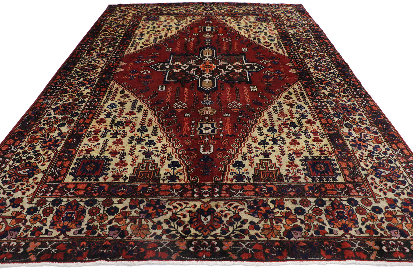 7 x 10 Antique Caucasian Azerbaijan Rug 60928
