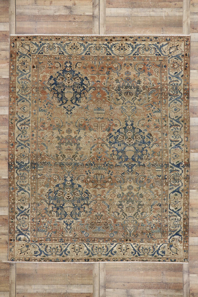 9 x 11 Antique Persian Bakhtiari Rug 60931