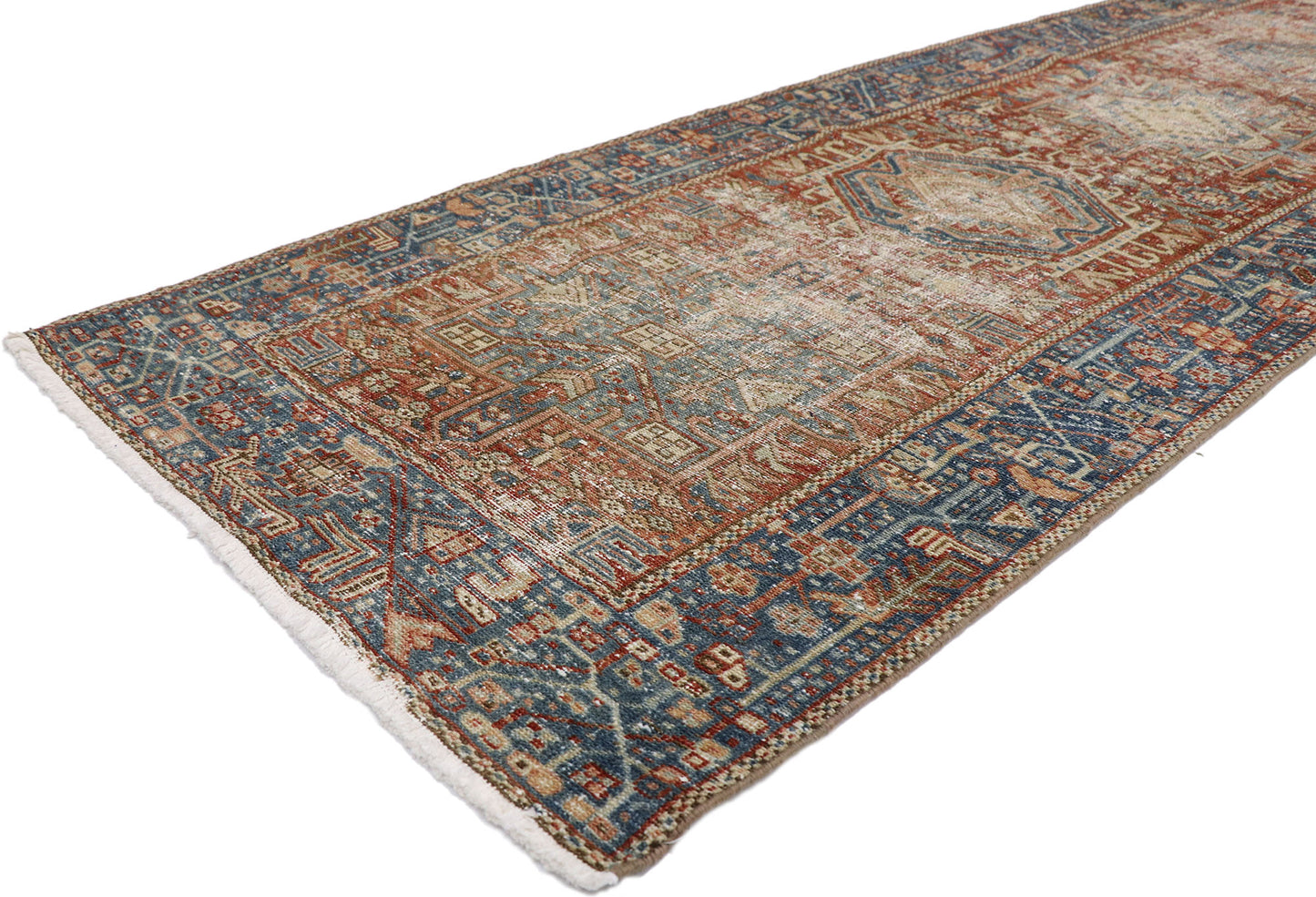 3 x 14 Antique Persian Heriz Runner 60933