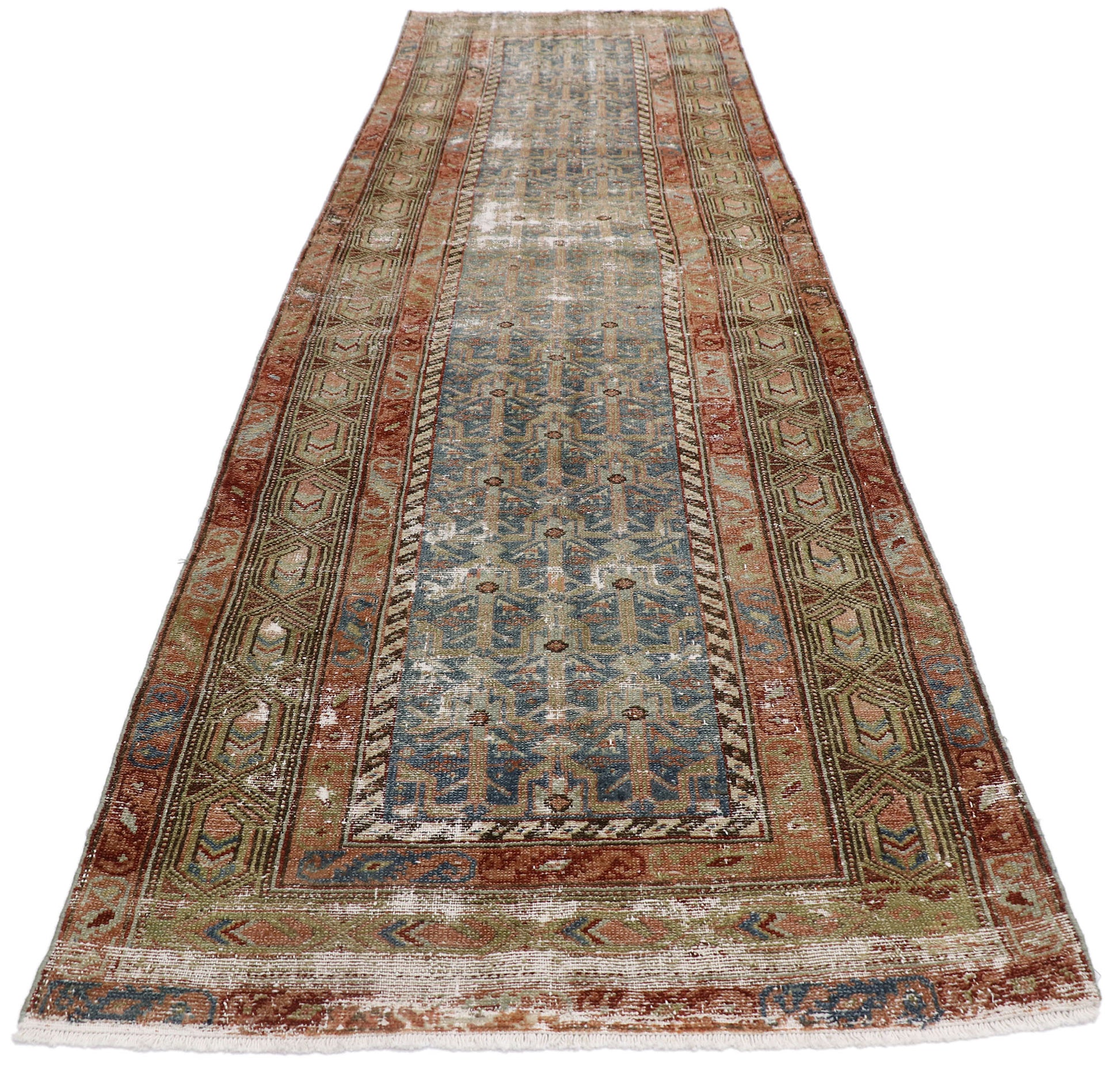 3 x 12 Antique Persian Malayer Runner 60934