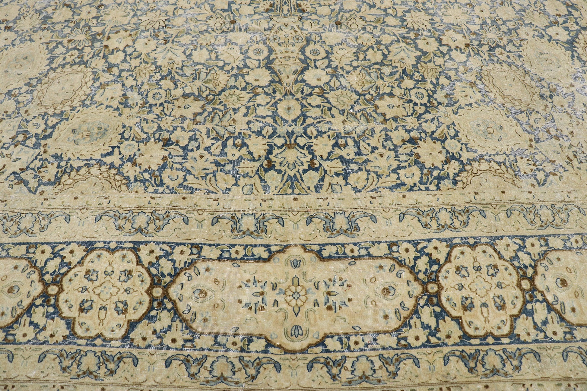 10 x 13 Antique Persian Kerman Rug 60936