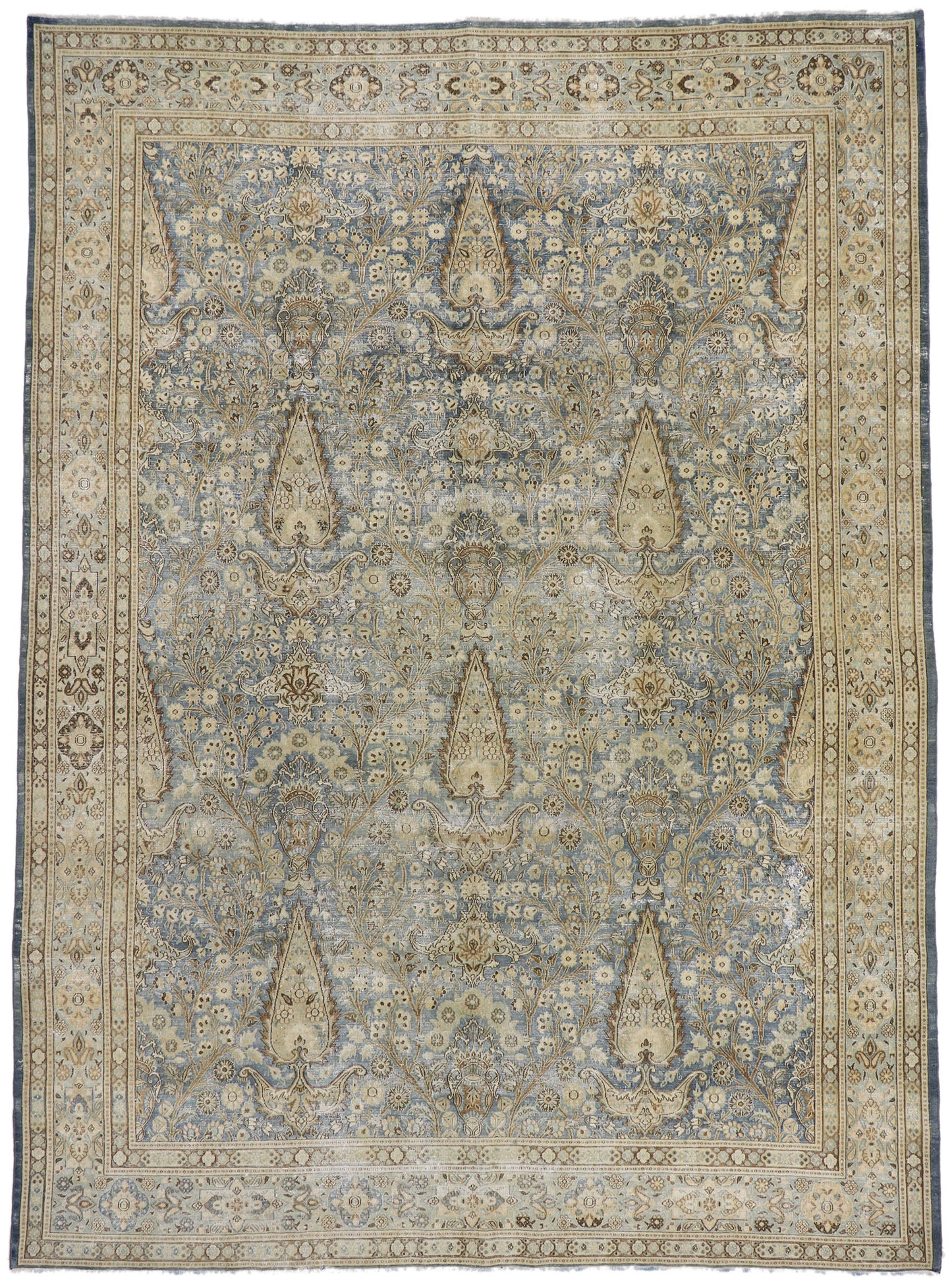 9 x 13 Antique Persian Khorassan Rug 60937