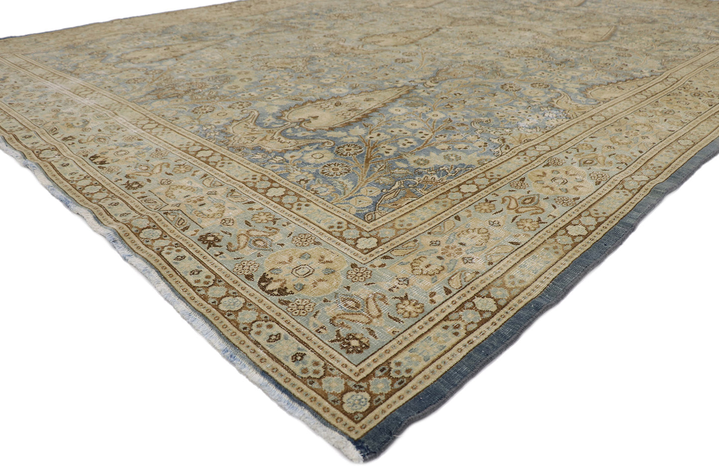 9 x 13 Antique Persian Khorassan Rug 60937