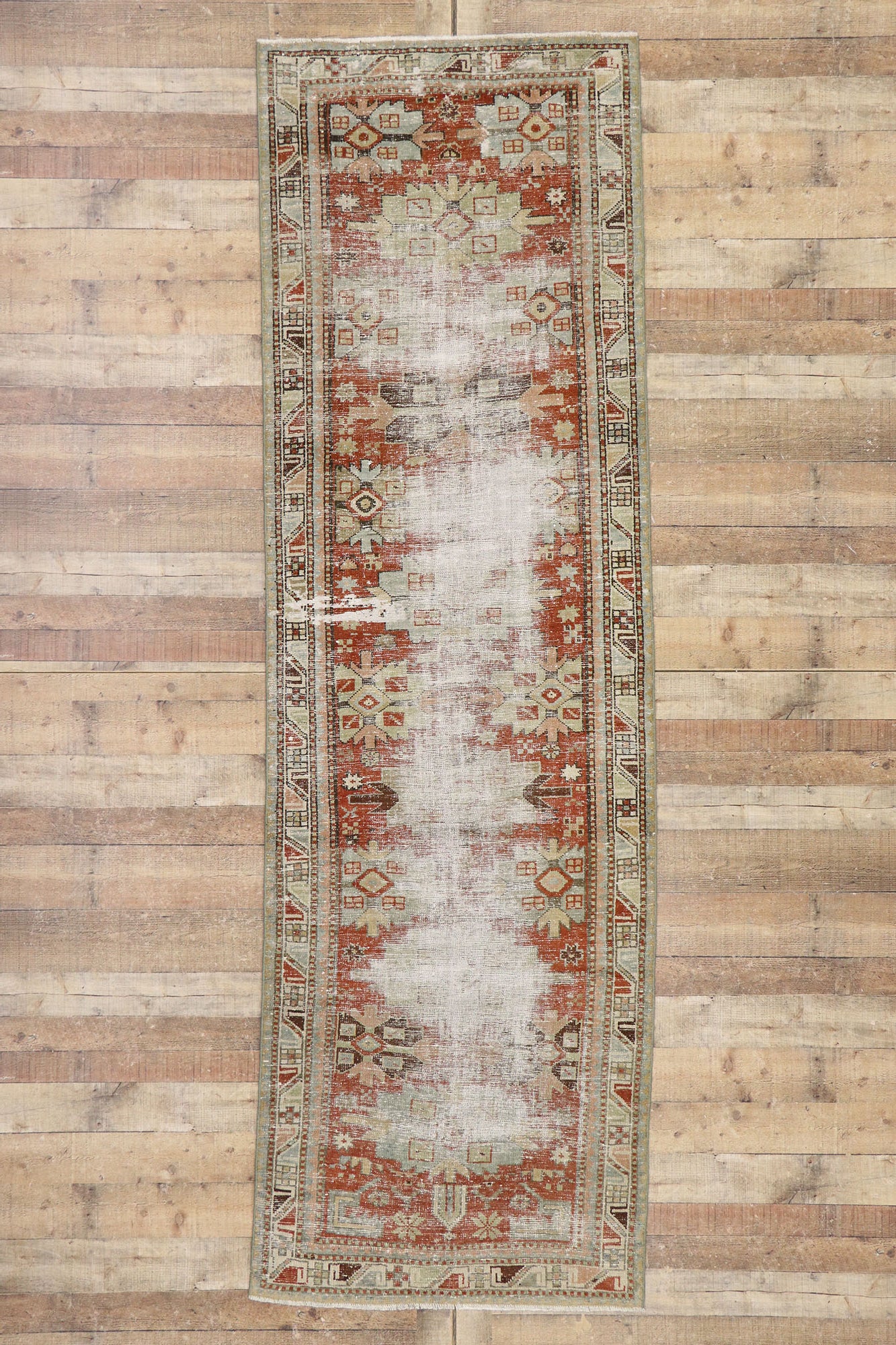 3 x 11 Antique Persian Malayer Runner 60939