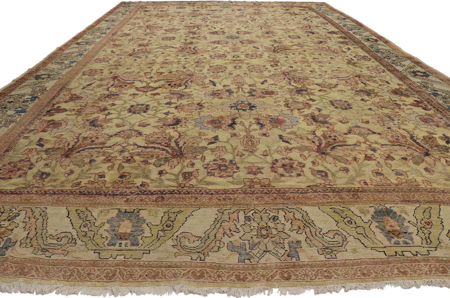 12 x 20 Distressed Antique Persian Sultanabad Rug 60941