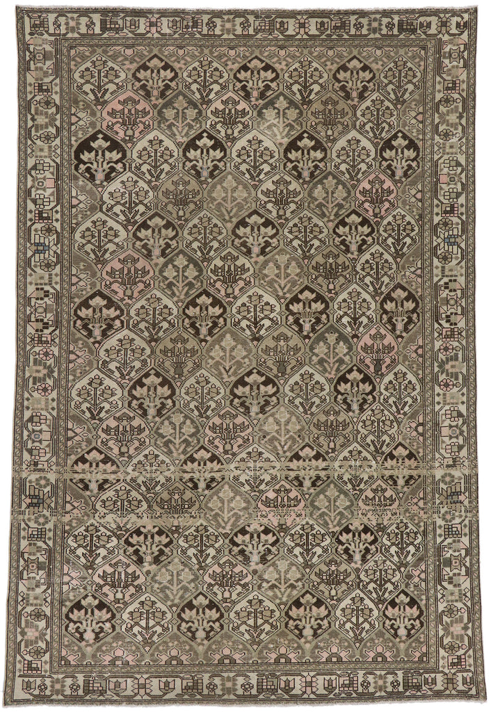 7 x 10 Antique Persian Bakhtiari Rug 60942