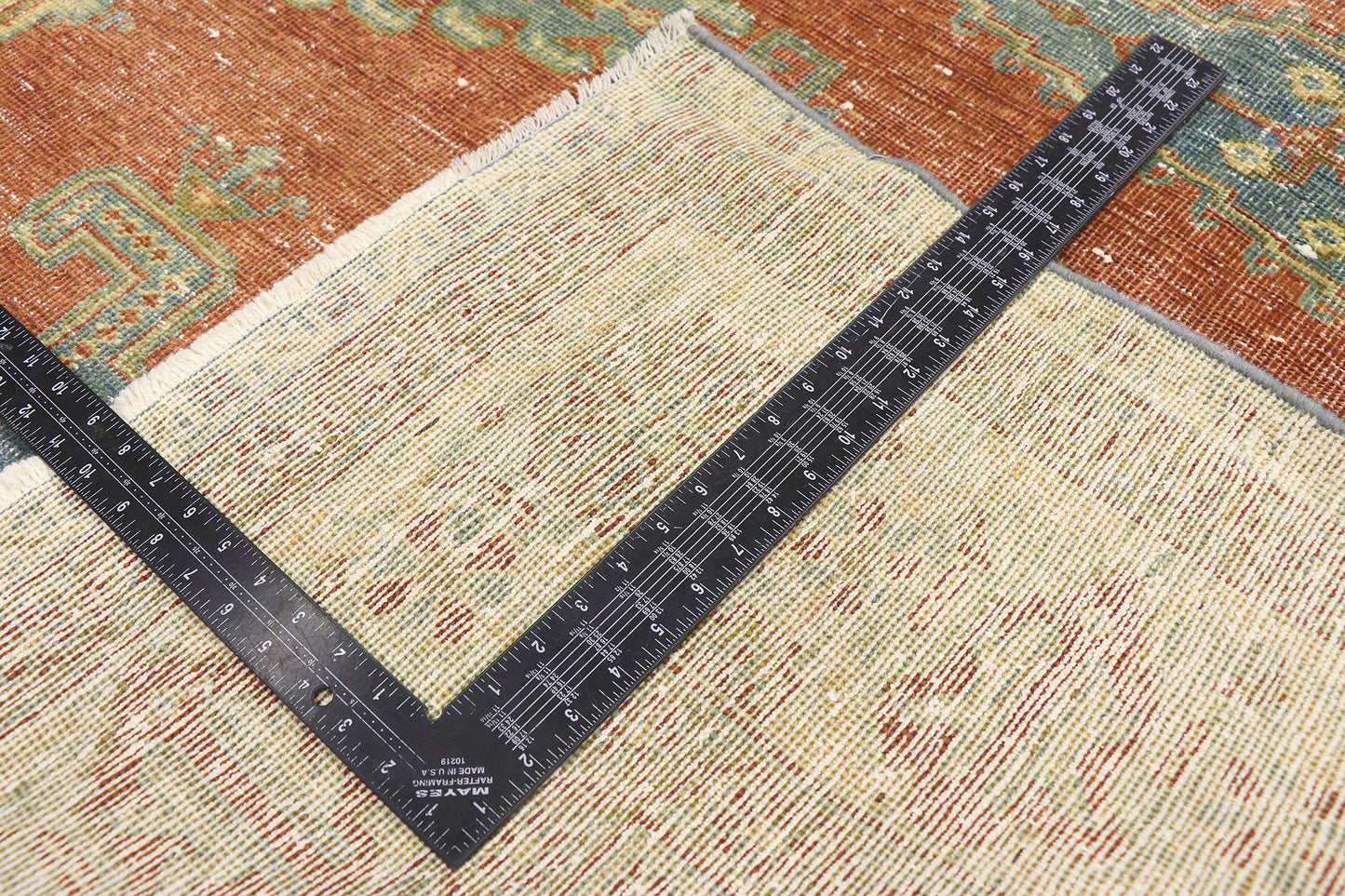 8 x 10 Distressed Vintage Persian Viss Rug 60958