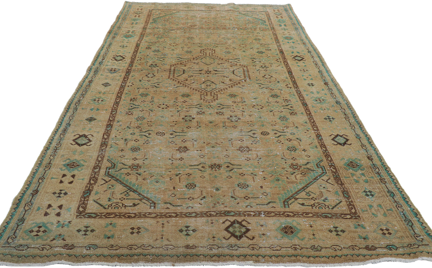 4 x 10 Vintage Persian Malayer Runner 60982