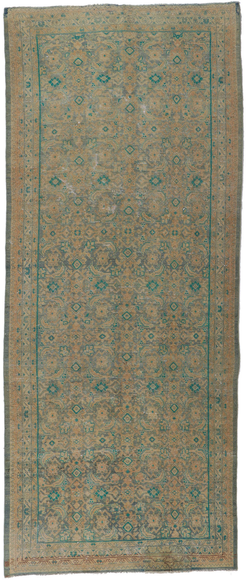 4 x 10 Vintage Persian Tabriz Runner 60985