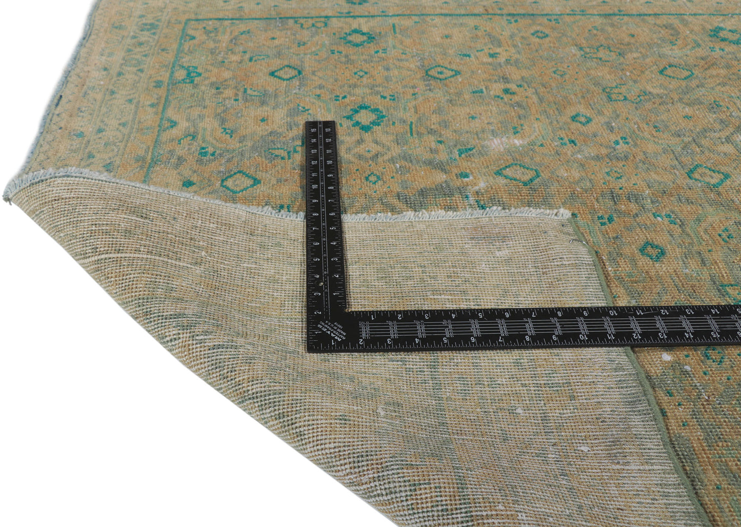 4 x 10 Vintage Persian Tabriz Runner 60985
