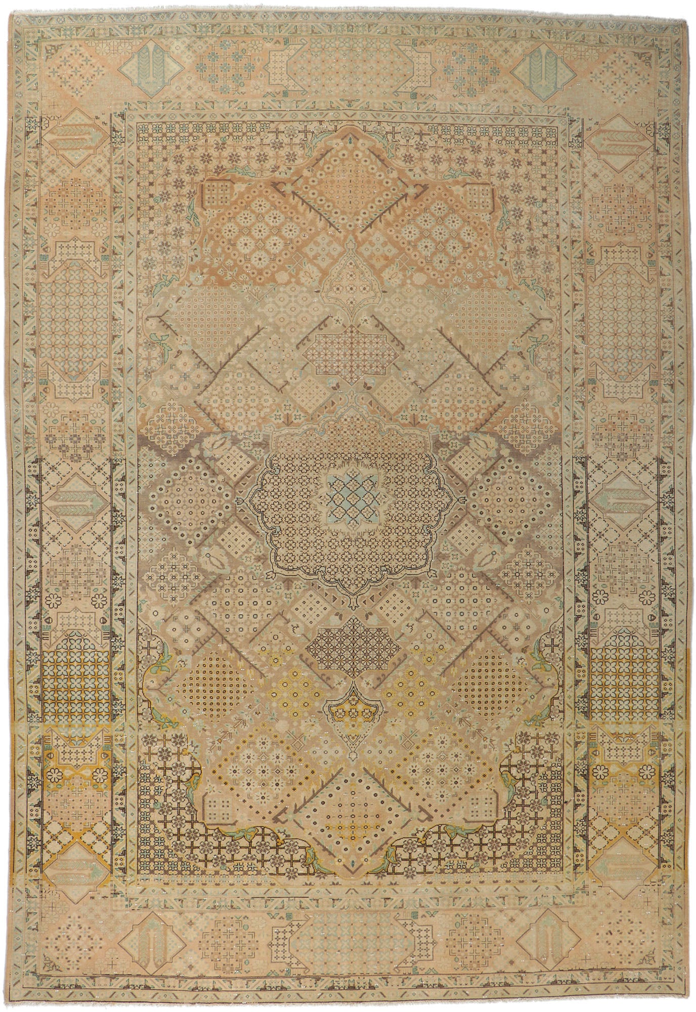 10 x 14 Vintage Persian Joshegan Rug 61001