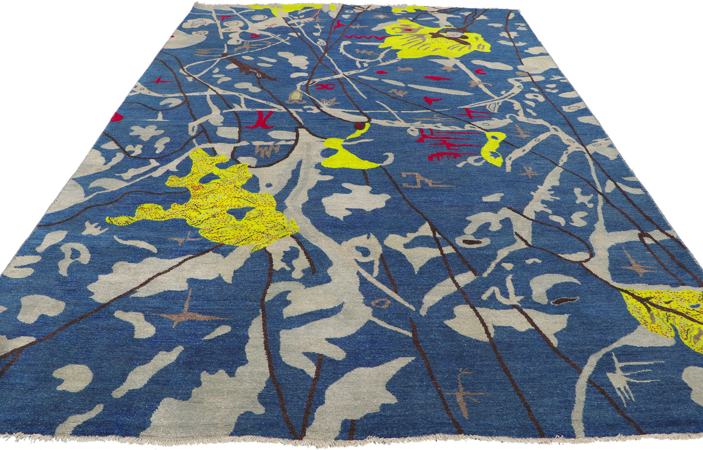 6 x 10 Joan Miro Style Abstract Rug 80741