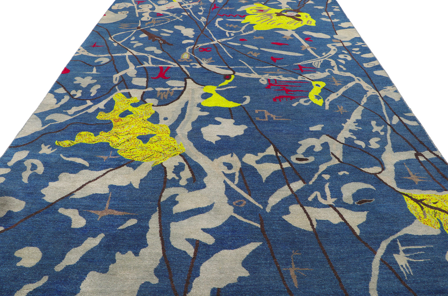 6 x 10 Joan Miro Style Abstract Rug 80741