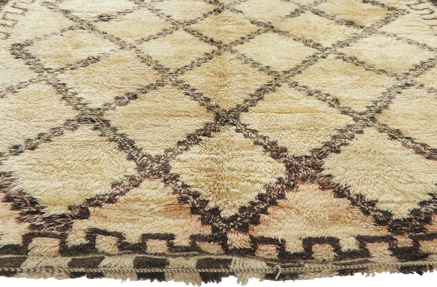 6 x 10 Vintage Moroccan Beni Ourain Rug 78381