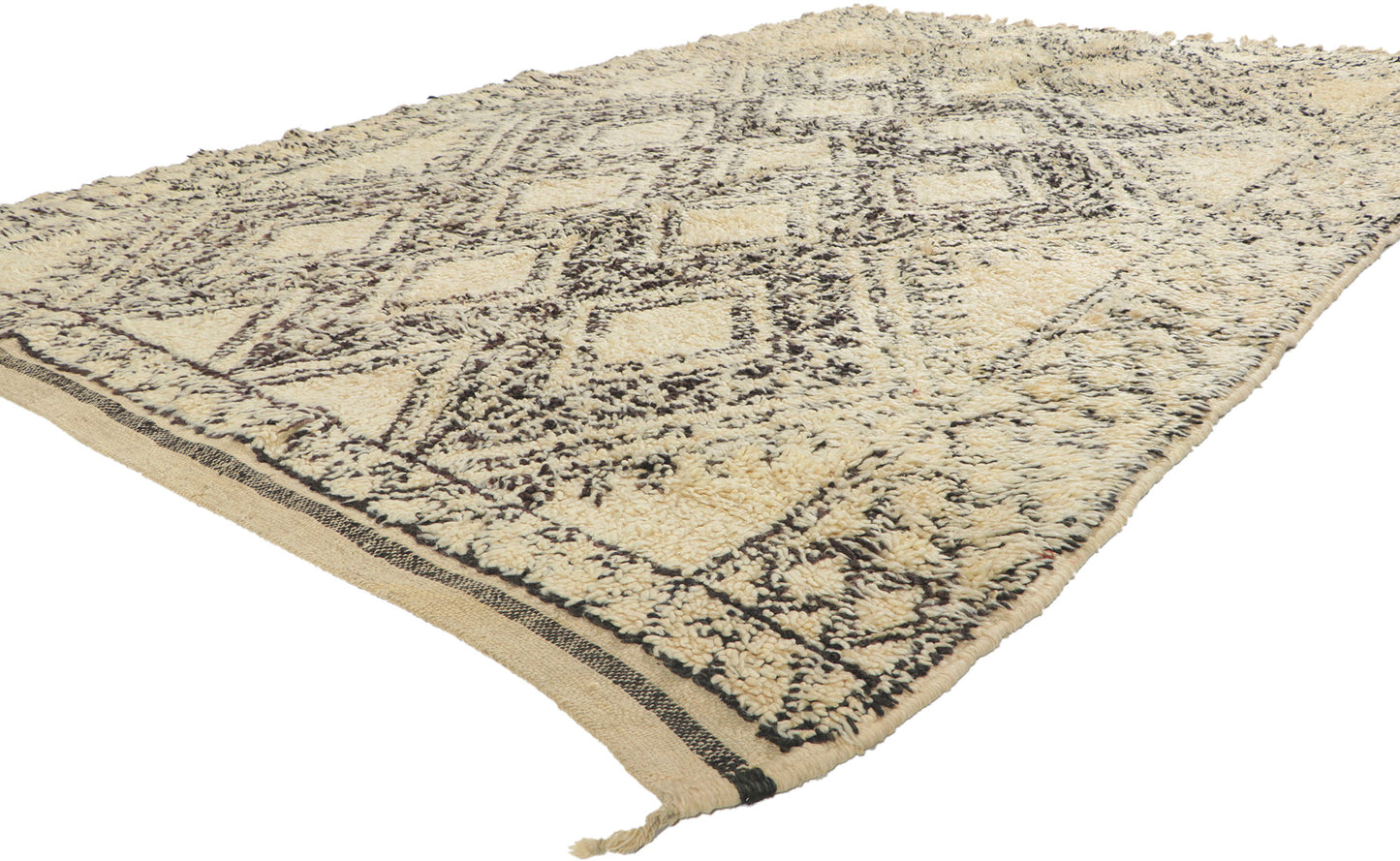 6 x 10 Vintage Moroccan Beni Ourain Rug 78385