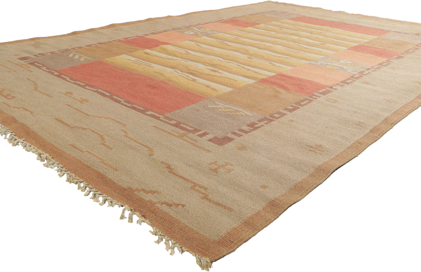 6 x 10 Vintage Finnish Flatweave Rug 78477