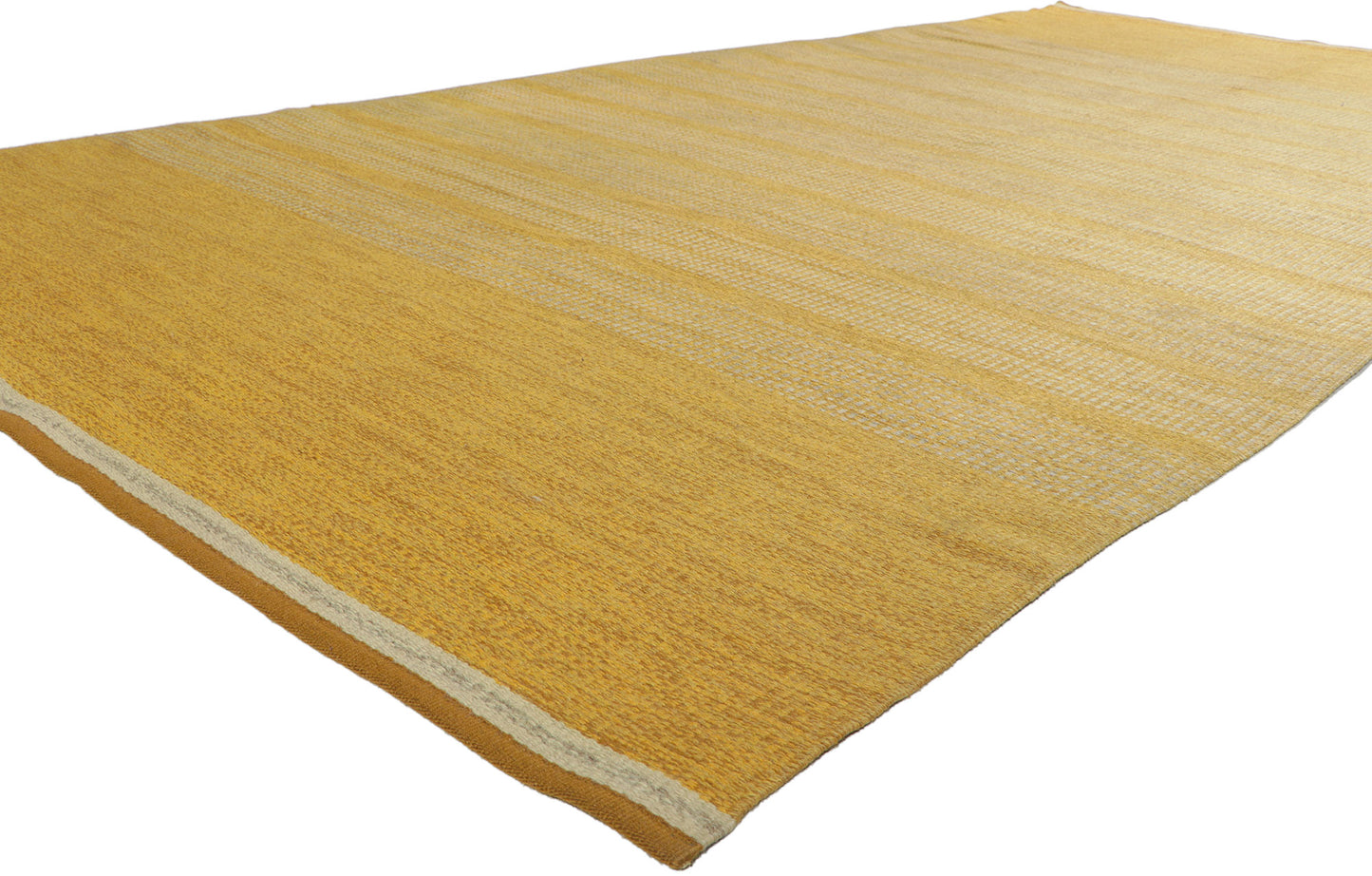 6 x 12 Vintage Gold Swedish Rollakan Rug 78505