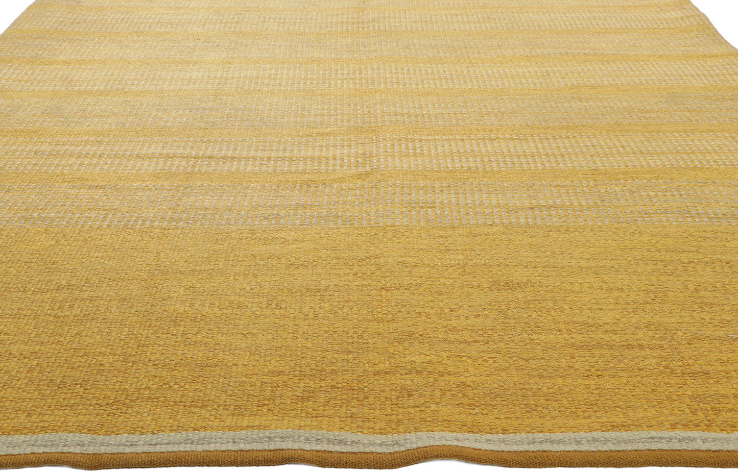 6 x 12 Vintage Gold Swedish Rollakan Rug 78505