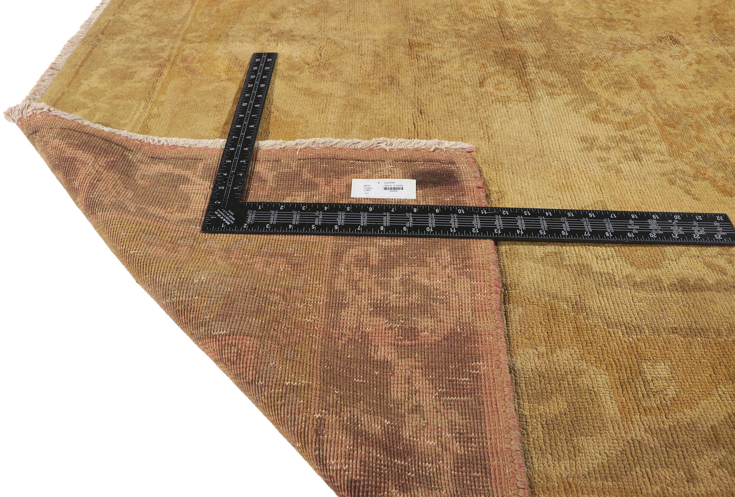 6 x 9 Vintage Gold Turkish Oushak Rug 50456