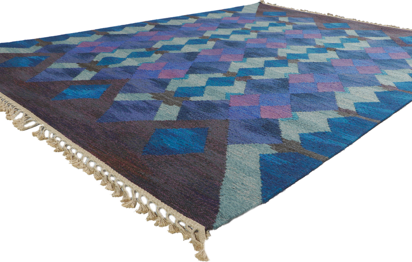 6 x 8 Judith Johansson Vintage Swedish Rollakan Rug 78490