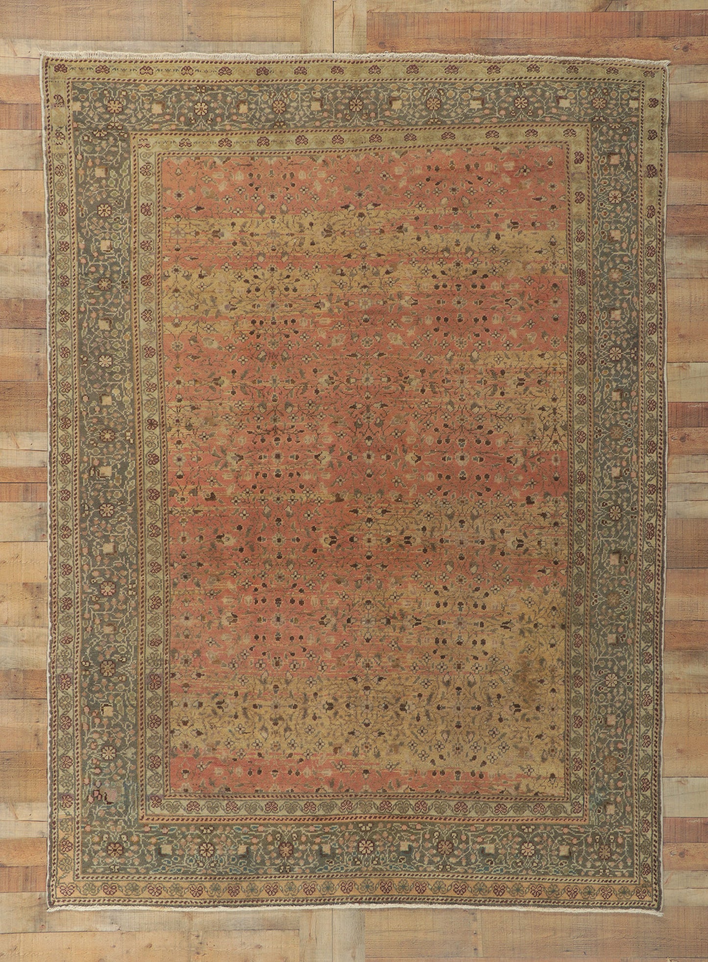 7 x 9 Antique Turkish Sivas Rug 50414