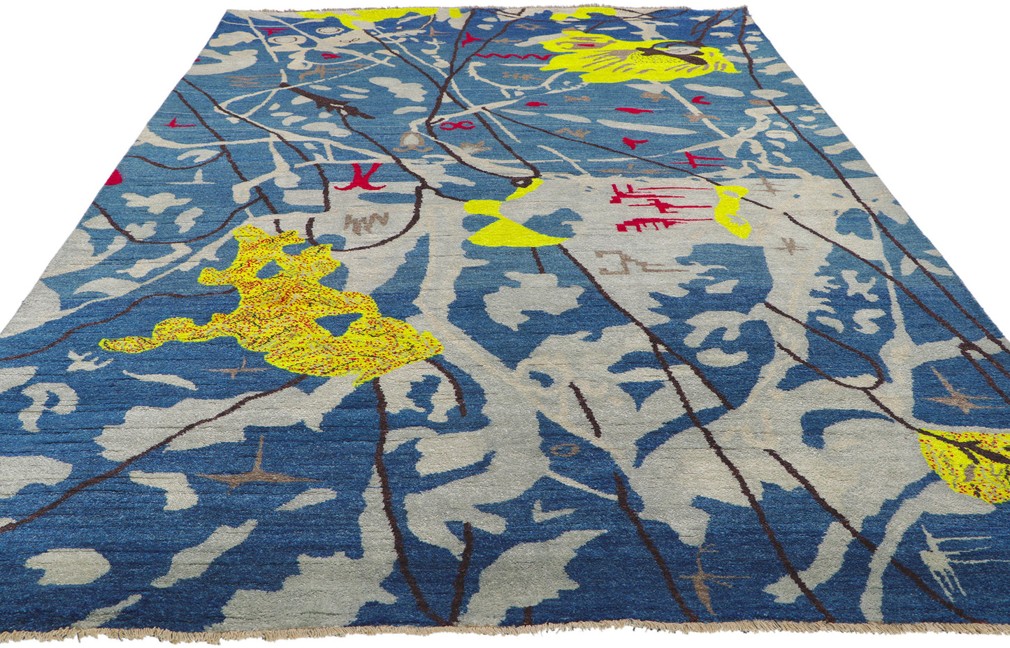 6 x 9 Joan Miro Style Abstract Rug 80742