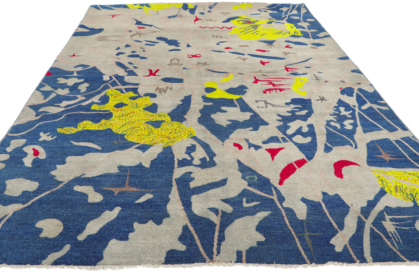 6 x 9 Joan Miro Style Abstract Rug 80747