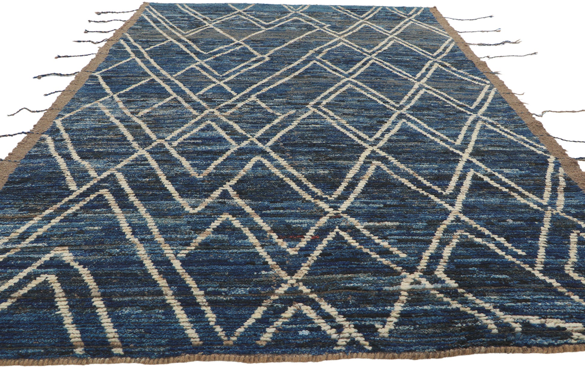 6 x 9 Earth-Tone Moroccan Rug 80821