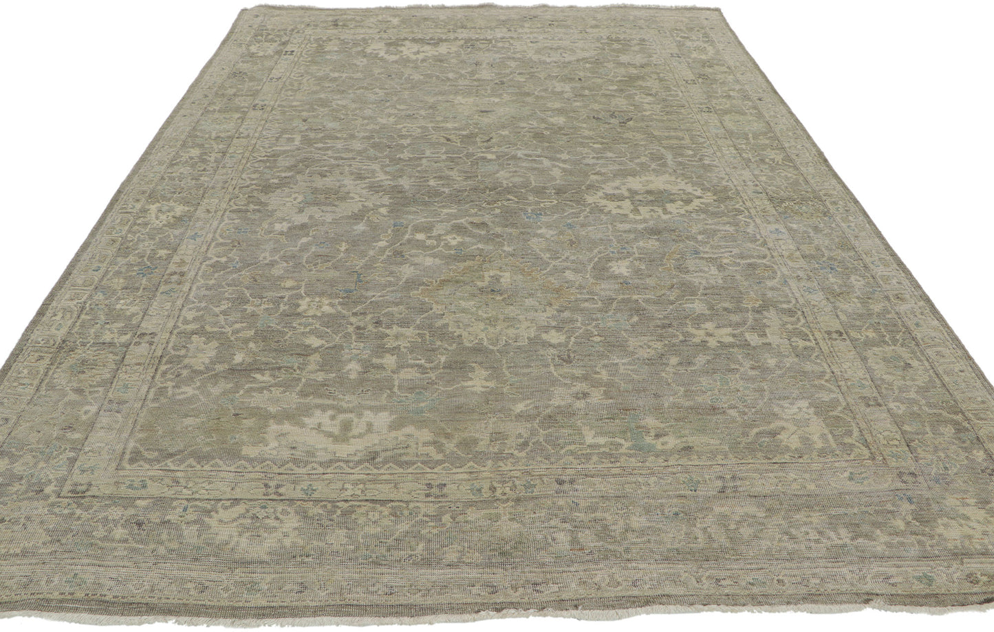 6 x 9 Vintage-Inspired Oushak Rug 30839