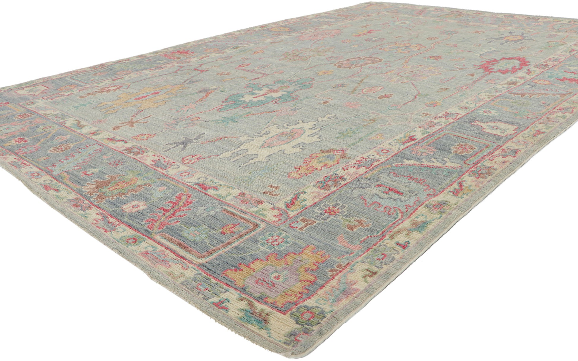 6 x 9 Colorful Oushak Rug 80890