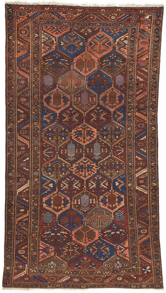 6 x 10 Antique Persian Bakhtiari Rug 75269