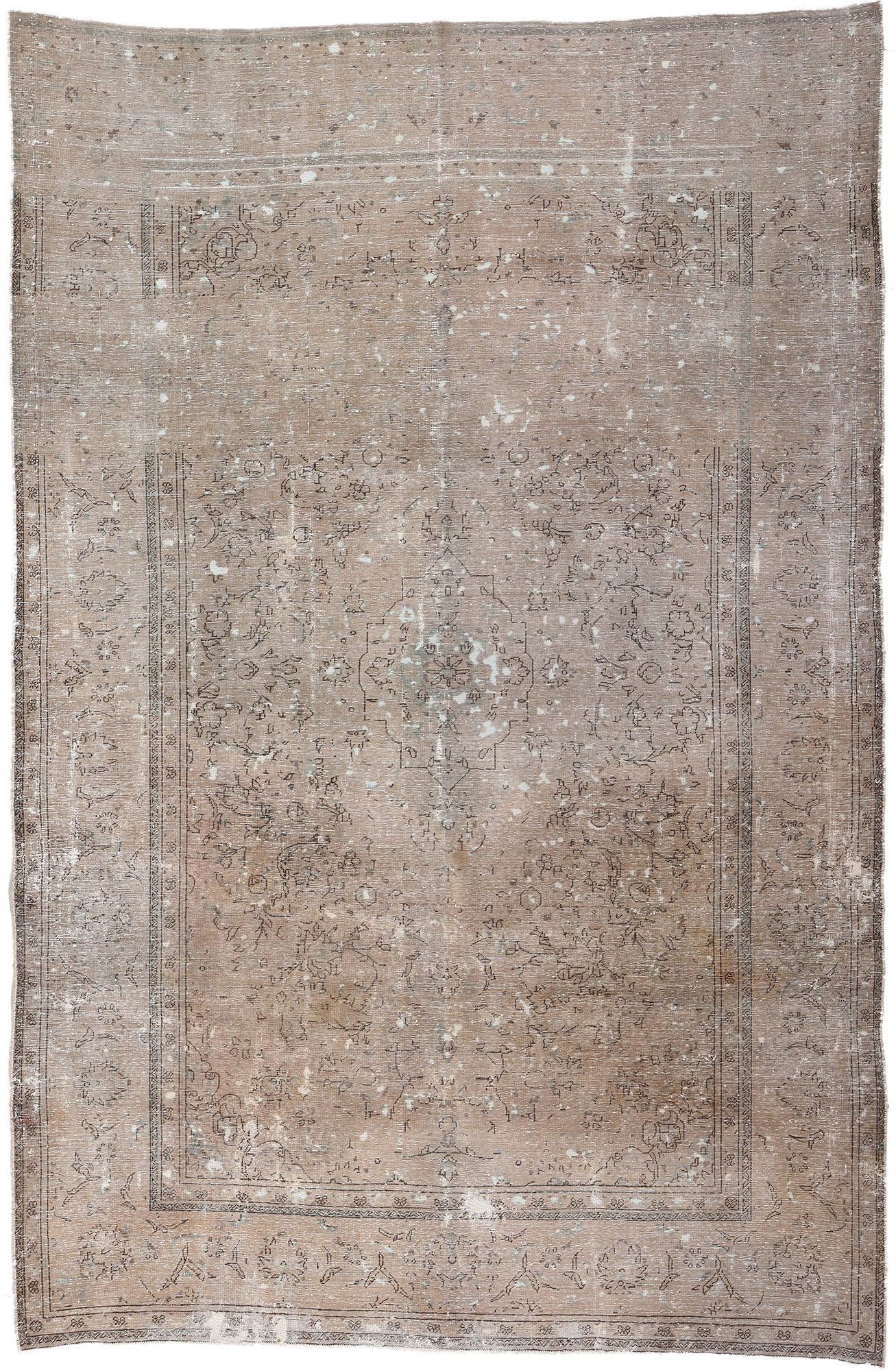 6 x 10 Vintage Persian Tabriz Rug 78588