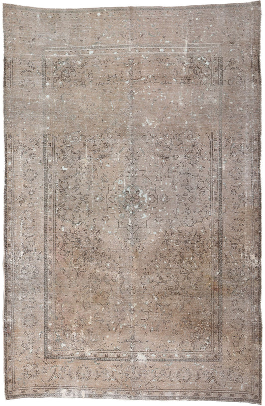 6 x 10 Vintage Persian Tabriz Rug 78588