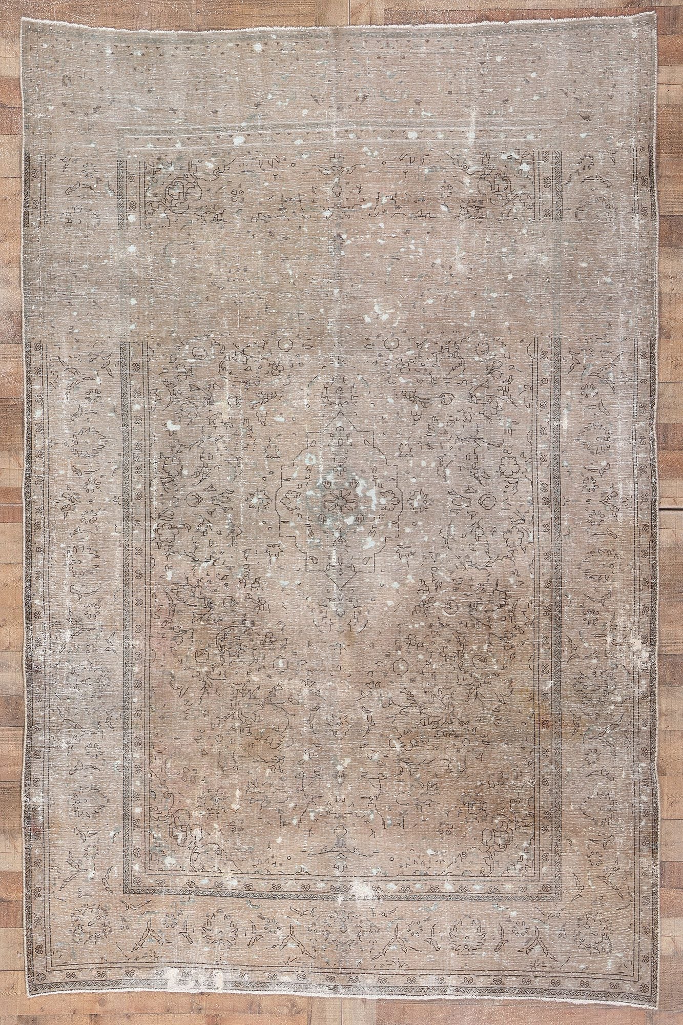 6 x 10 Vintage Persian Tabriz Rug 78588