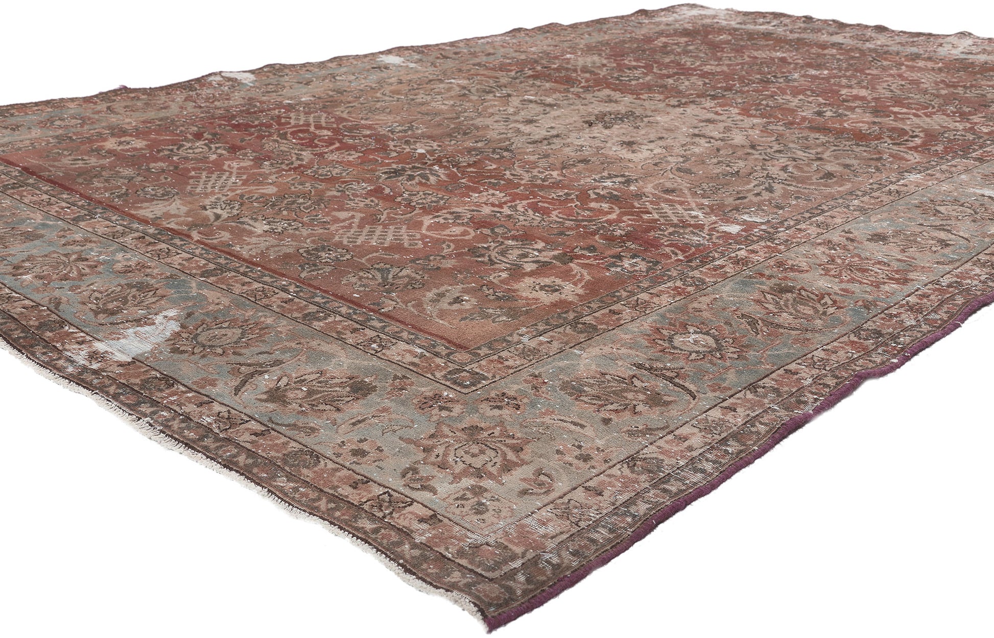 6 x 10 Antique Persian Tabriz Rug 78599