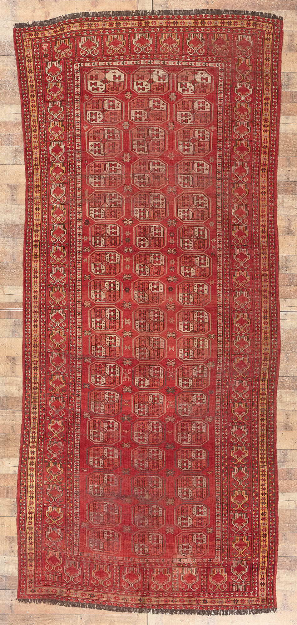 6 x 13 Antique Ersari Afghan Rug 74679