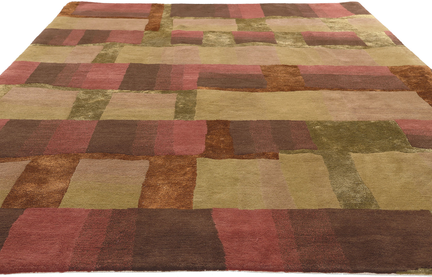 6 x 8 Tibetan Wool and Silk Rug 78532