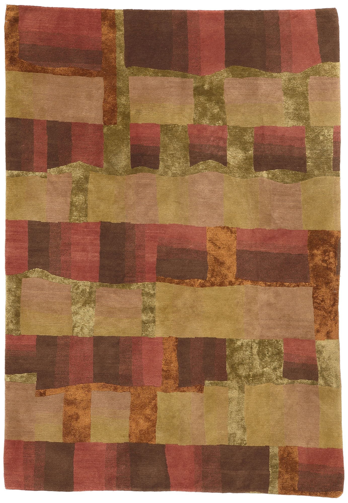 6 x 8 Tibetan Wool and Silk Rug 78532