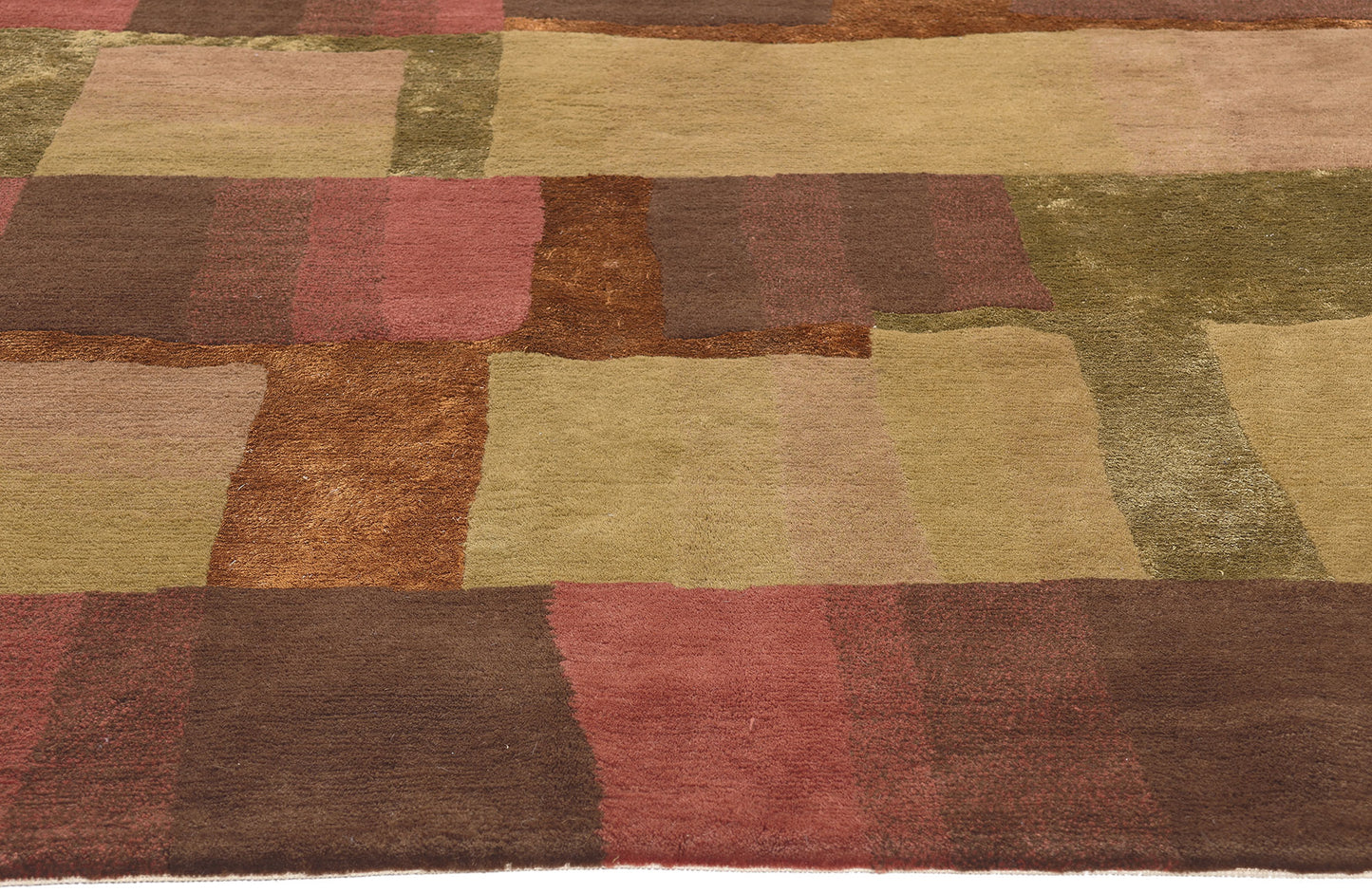 6 x 8 Tibetan Wool and Silk Rug 78532