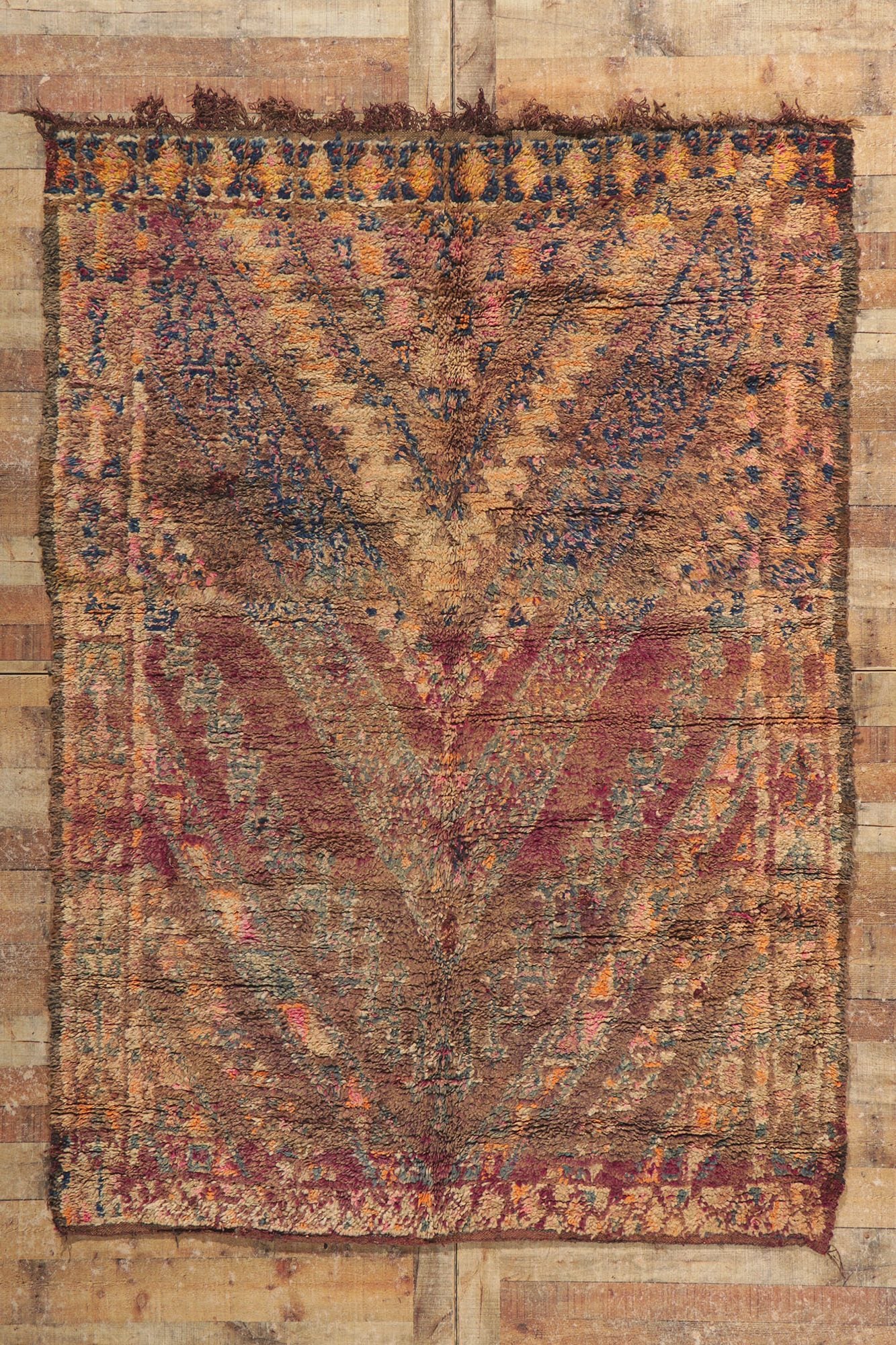 6 x 8 Vintage Beni MGuild Moroccan Rug 21255
