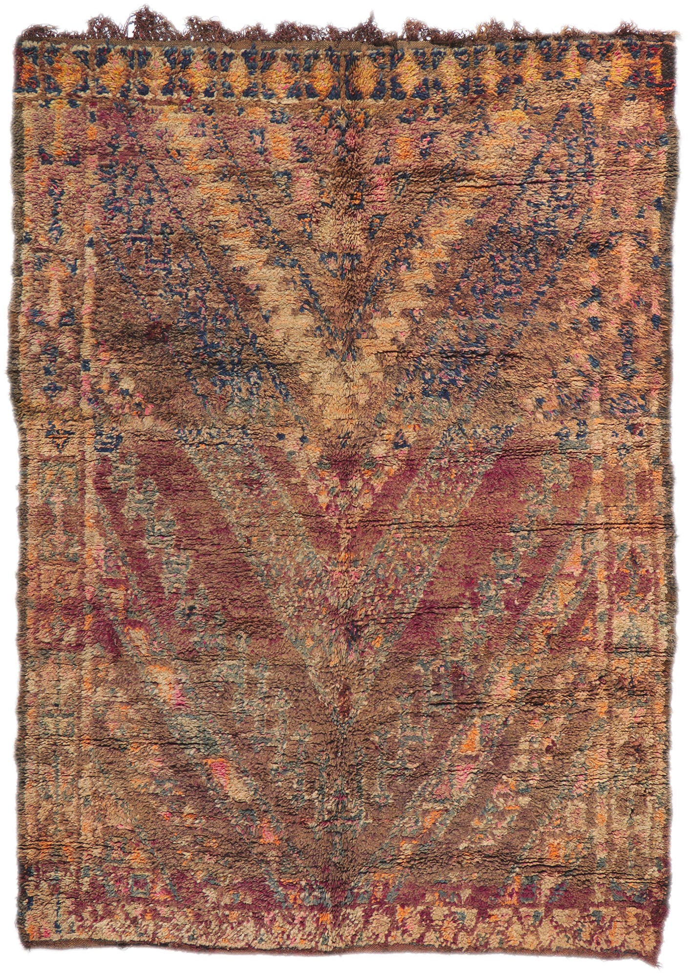 6 x 8 Vintage Beni MGuild Moroccan Rug 21255