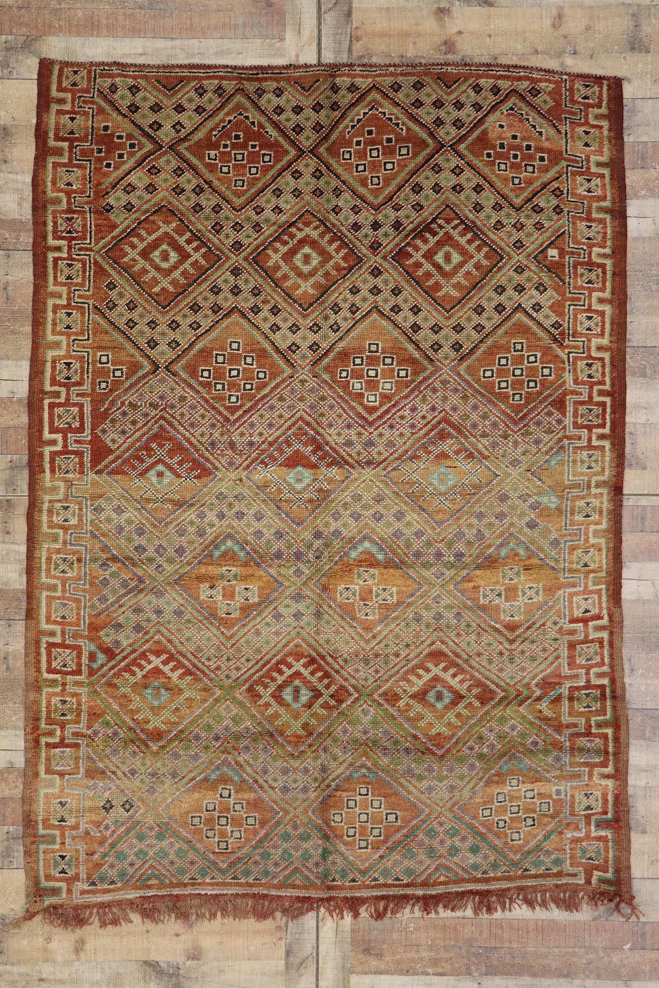 6 x 8 Vintage Beni MGuild Moroccan Rug 21250