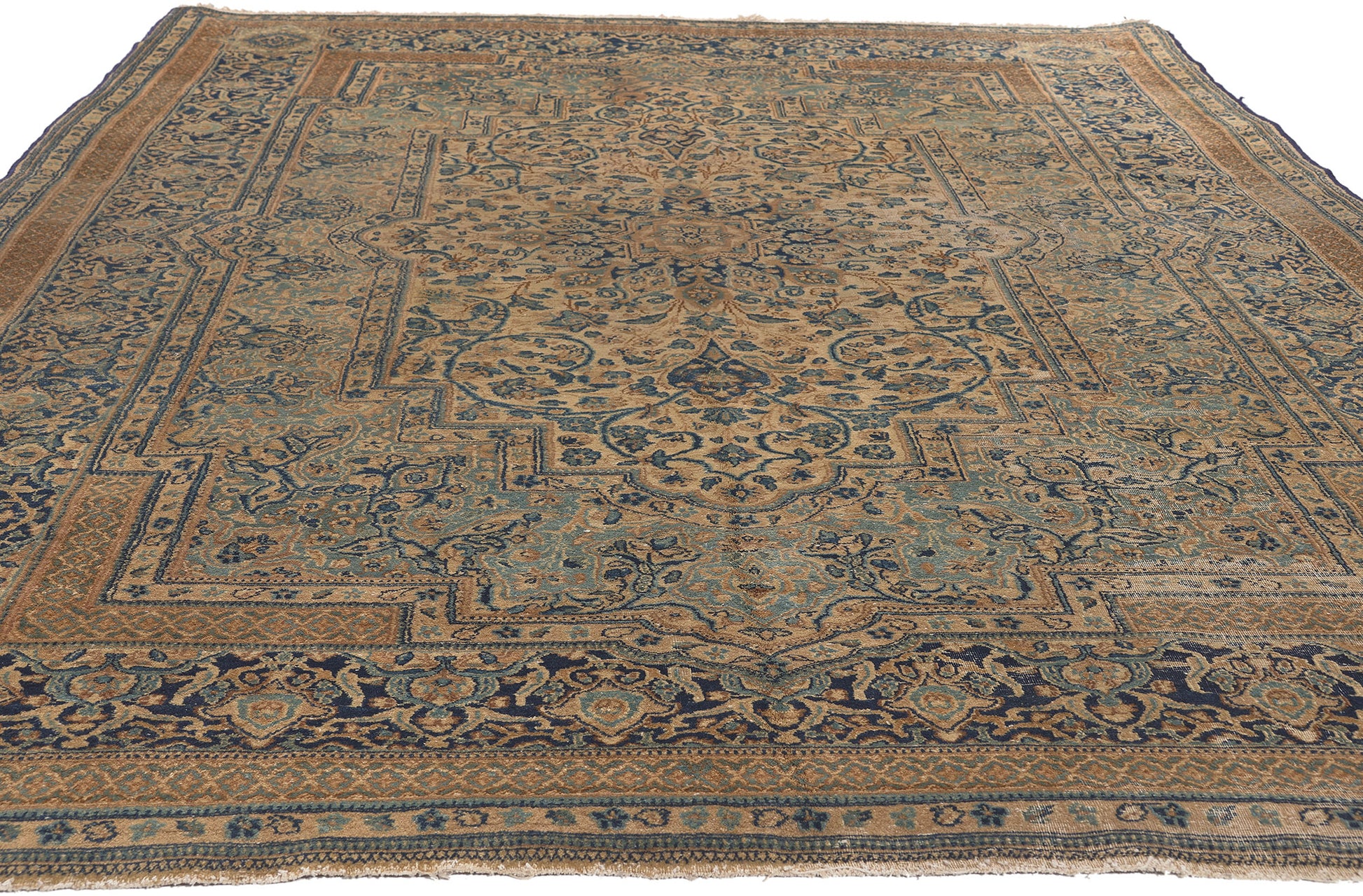 6 x 9 Antique Persian Kerman Rug 73657