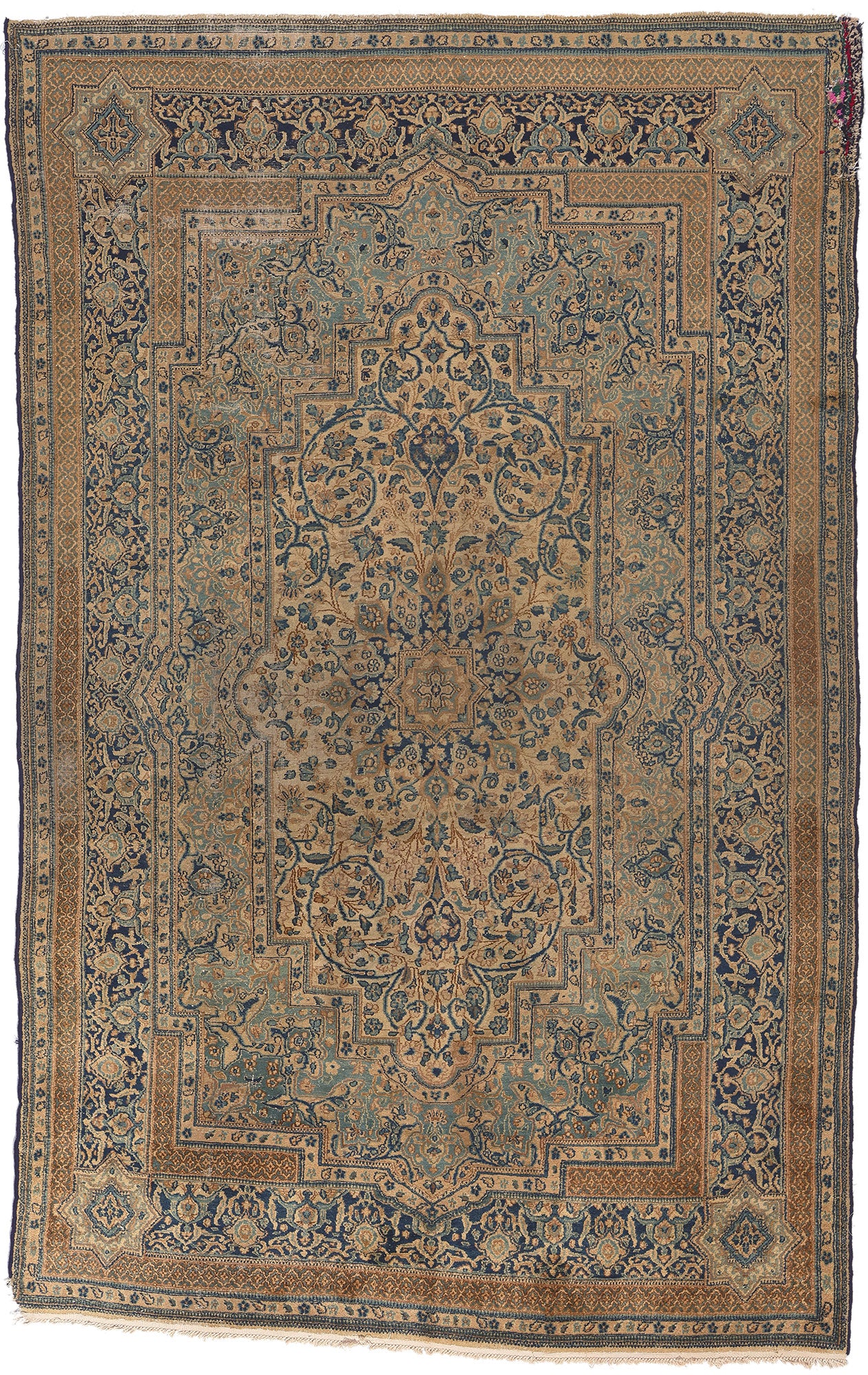 6 x 9 Antique Persian Kerman Rug 73657